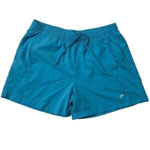 Nike Women`s Running Shorts Size M 8-10 Training Turquoise Blue Athletic Active